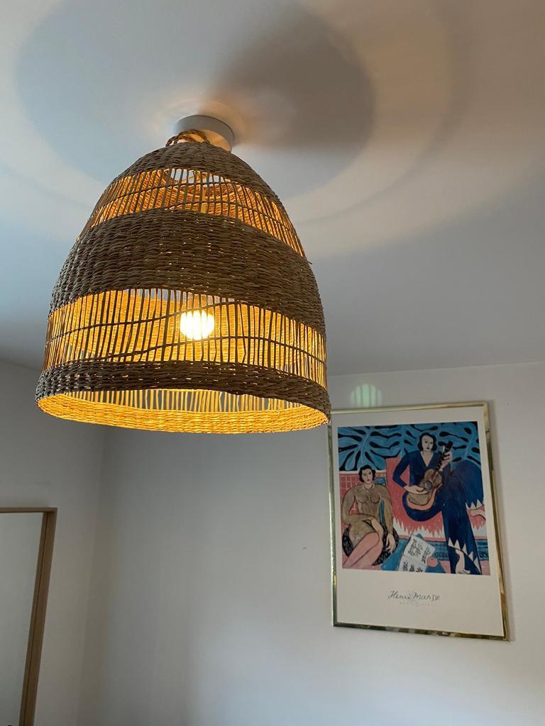 IKEA TORARED Pendant Seagrass Lampshade 